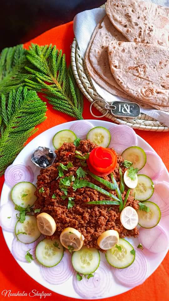 Hyderabadi Dumm ka Qeema (Beef) By Noushaba Shafique