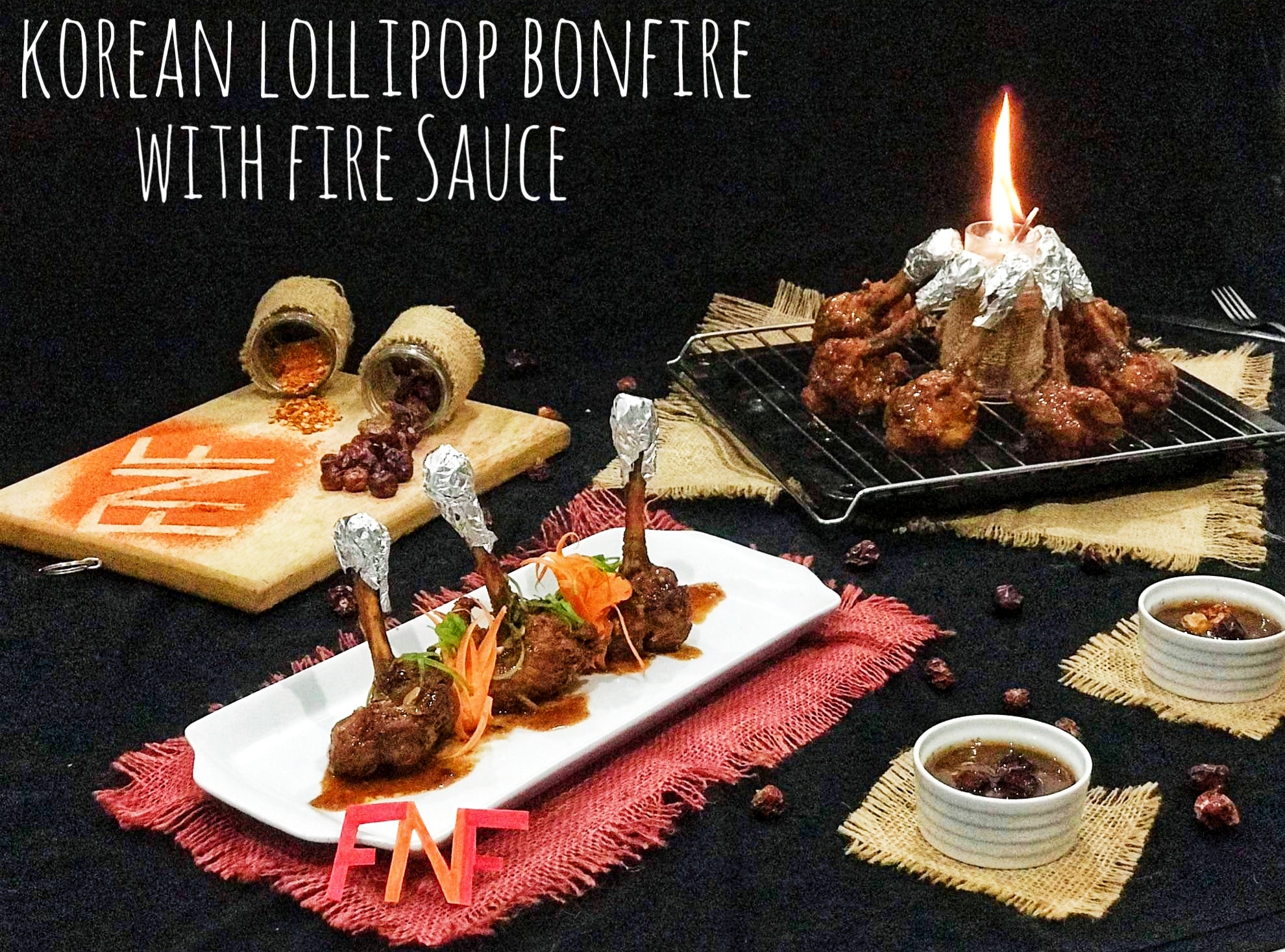 Korean Lollipop Bonfire With Fire Sauce By Madiha Abdul Samad