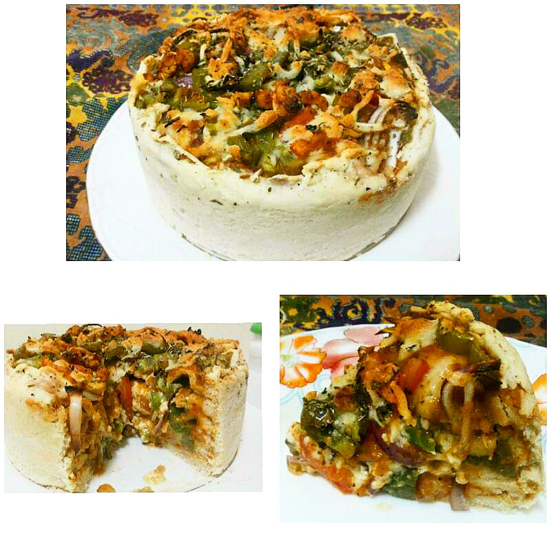 Pizza cake By Kanwal Samad