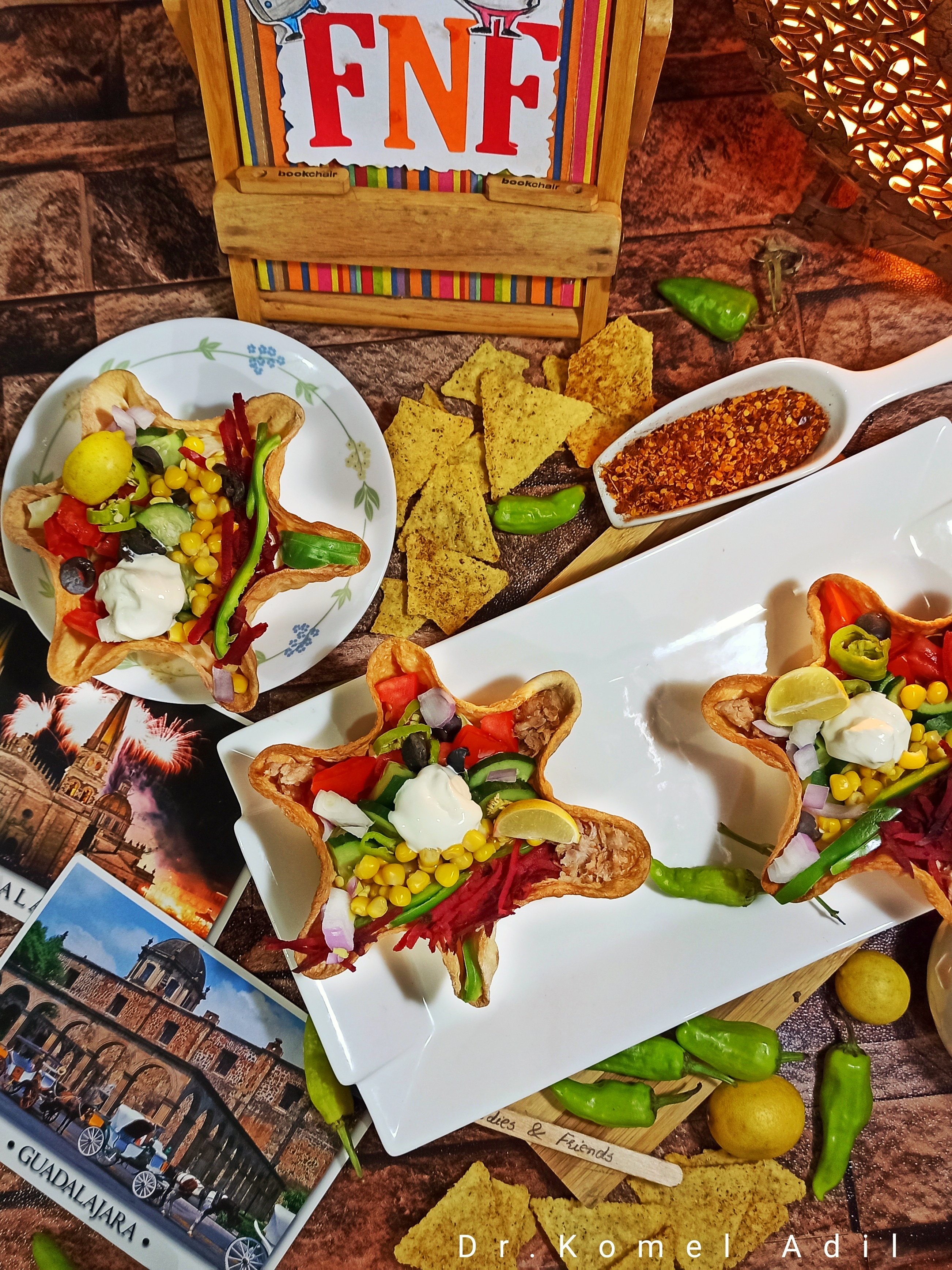 TACO SALAD IN TORTILLA BOWLS BY Komel Adil