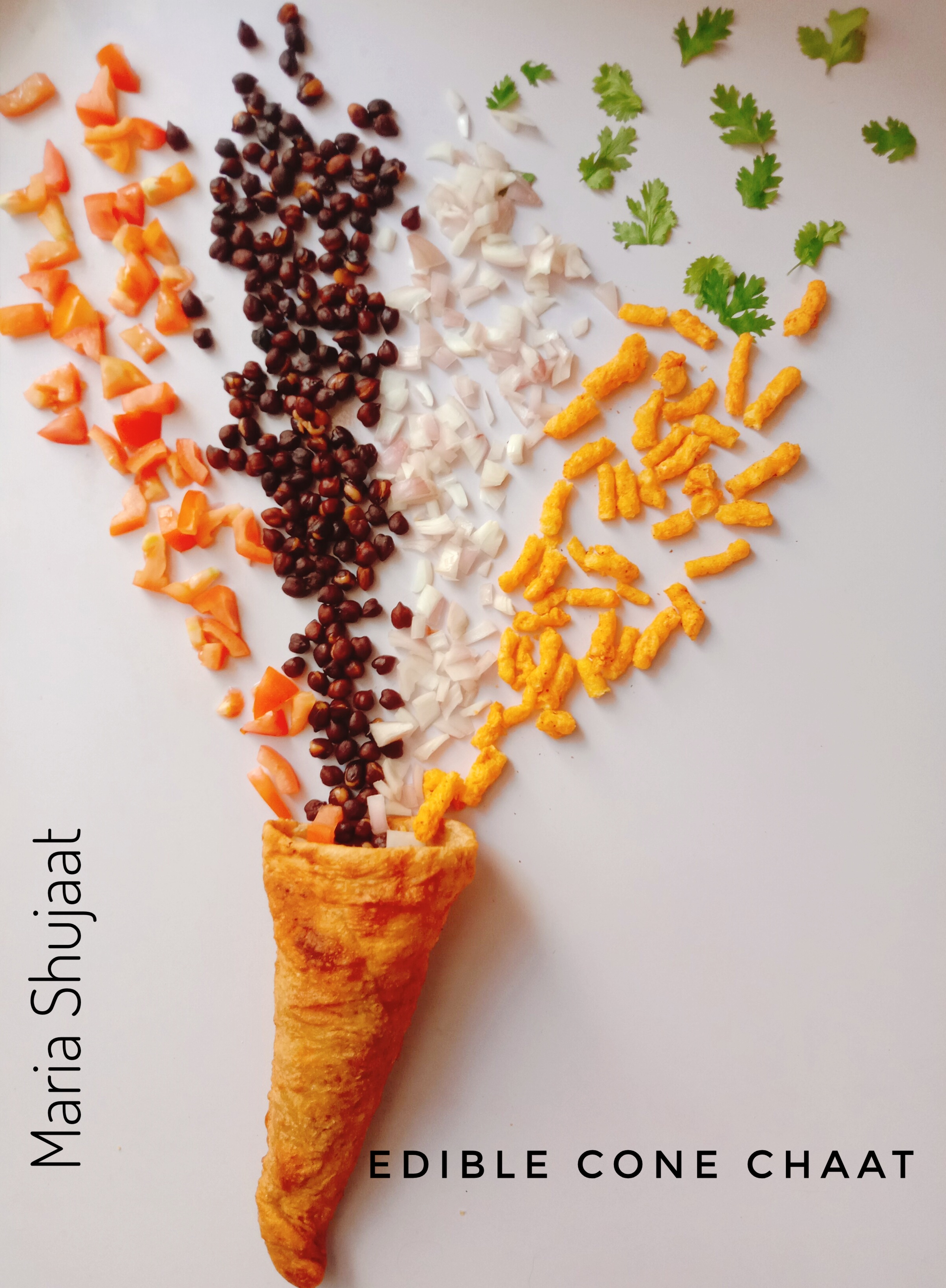 Edible Cone Chaat by Maria Shujaat